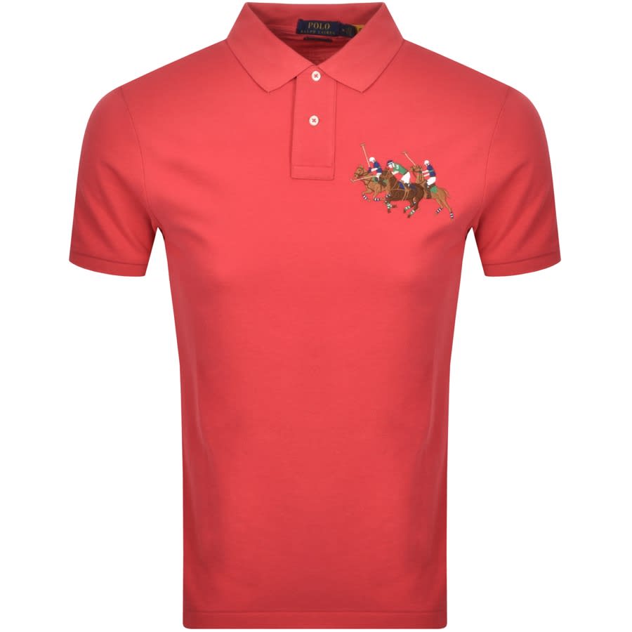 Alternative Image for ProductRalph Lauren Basic Mesh Polo T Shirt Red1